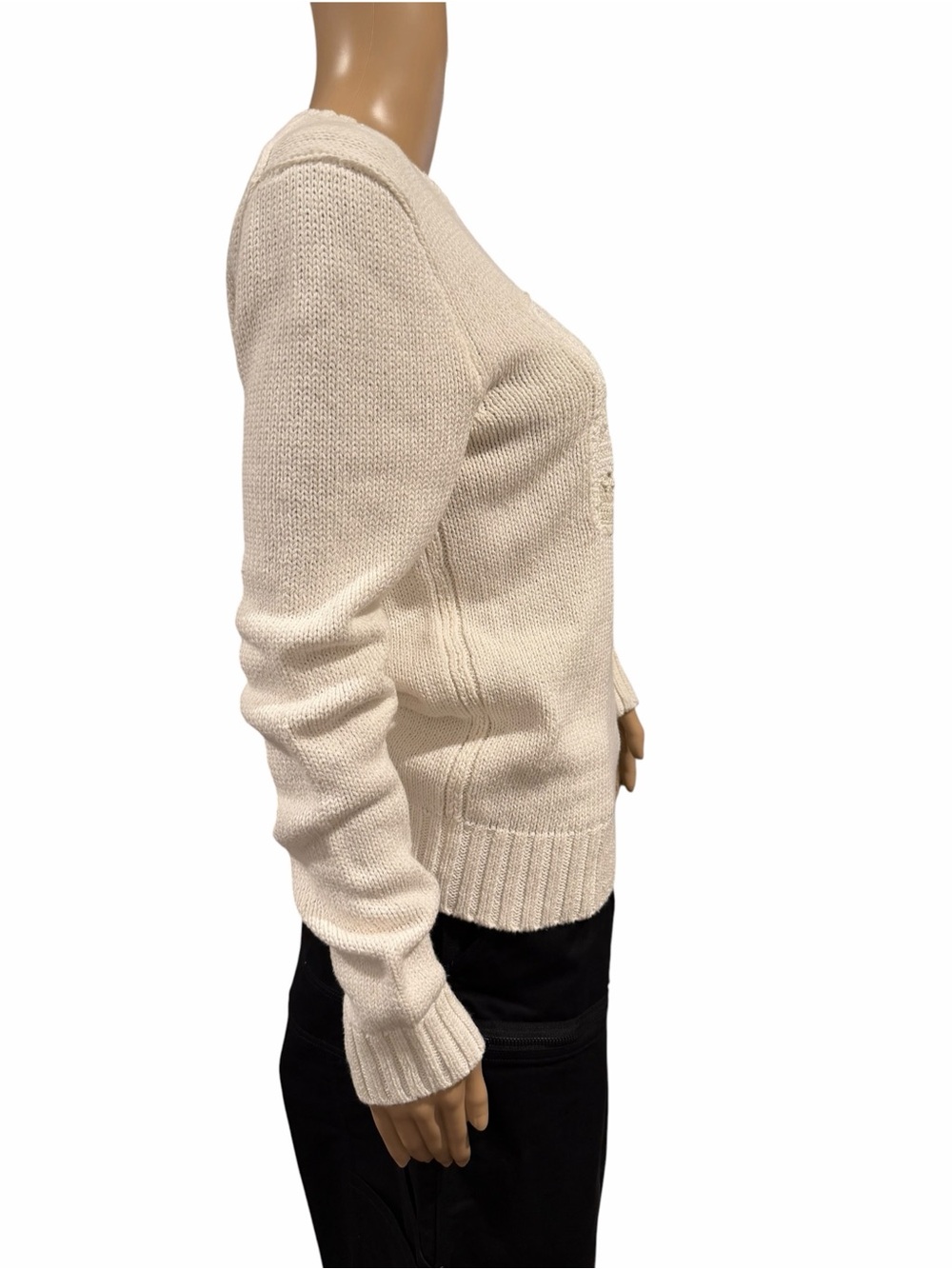 Polo Ralph Lauren white crochet American flag sweater size M - Picture 4 of 16